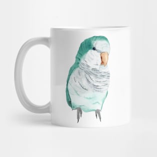 Conure veuve bleu perruche moine souris quaker aquarelle Mug